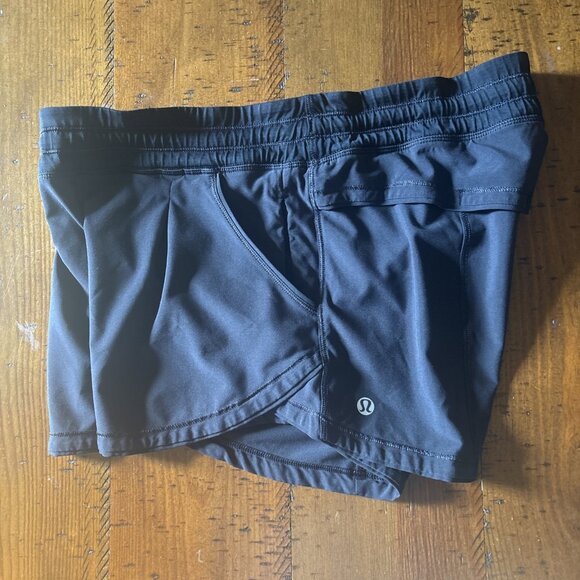 Lululemon Pants - Lululemon Black Running Shorts Ladies Size 6 Zip Pocket